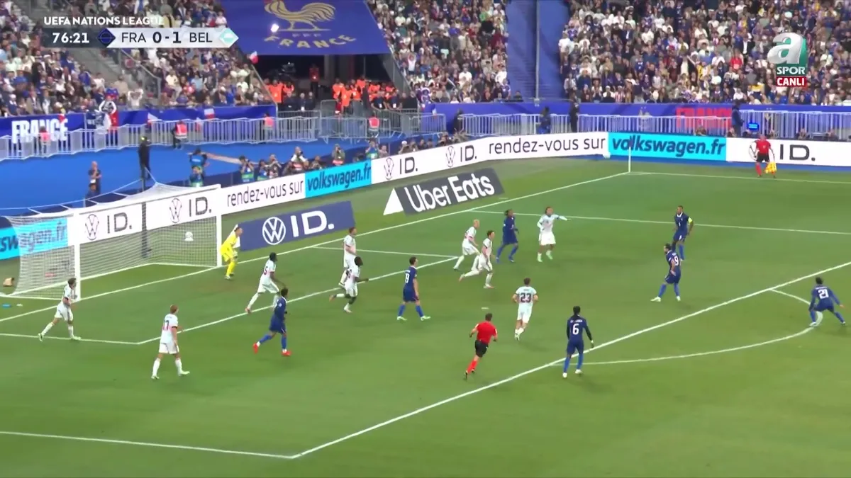 Fransa 1-1 Belçika GOL: D. Doue
