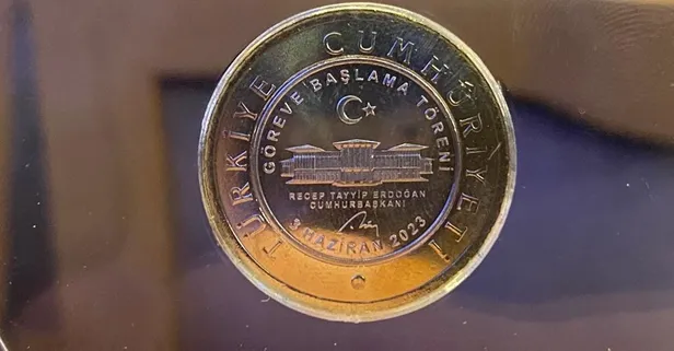 Başkan Erdoğan'ın Göreve Başlama Töreni dolayısıyla misafirlere hatıra parası hediye edildi!