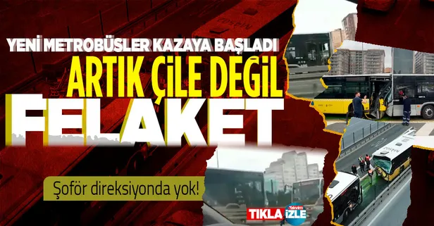 Beylikdüzü'nde metrobüs kazası: Sürücüsüz hareket etti!... O anlar kamerada