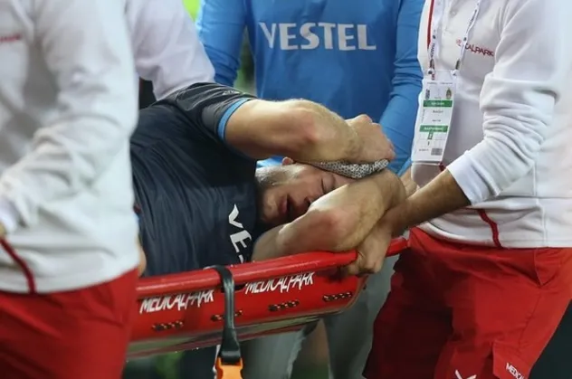 Trabzonspor'da korkutan sakatlık