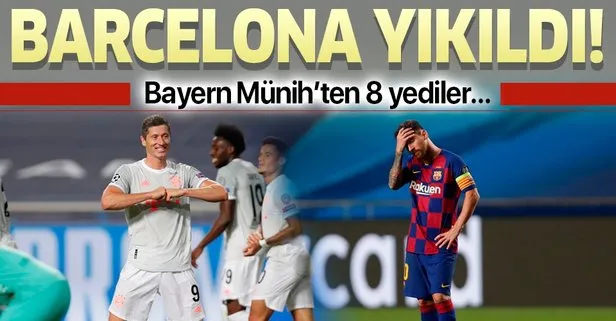 Tarihi hezimet! Barcelona 2 - 8 Bayern Münih | MAÇ SONUCU