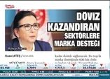 Döviz kazandıran sektörlere marka desteği