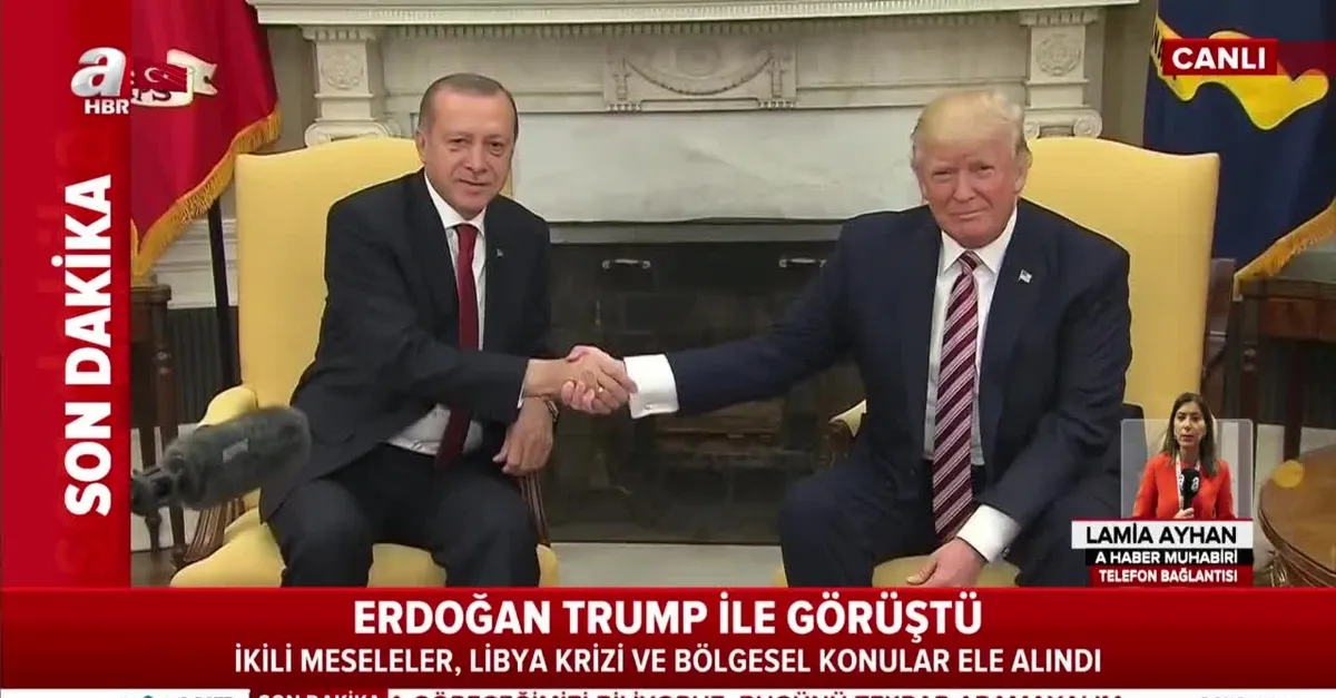 Son dakika: Başkan Erdoğan ABD Başkanı Donald Trump ile görüştü