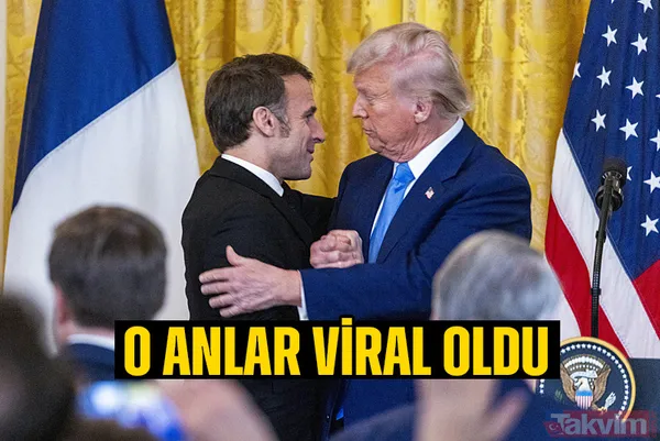Macron ve Trump’ın tokalaşma mücadelesi: Beyaz Saray’da yeni round! O anlar viral oldu - 1