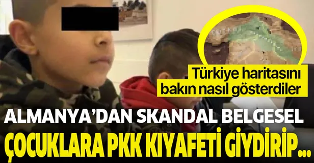 Almanya'dan skandal belgesel! Hem topraklarımızı Kürt bölgesi gösterdiler hem de İlkokul çağındaki çocuklara PKK kıyafeti giydirip...