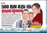 500 bin kişi işi işbaşında öğrenecek