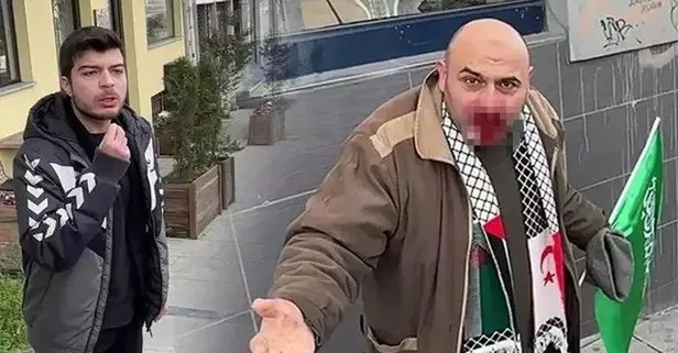 Kelime-i Tevhid bayrağı taşıyan kişiyi yumruklamıştı! Provokatör Ege Akersoy hakim karşısına çıktı: Pişmanım