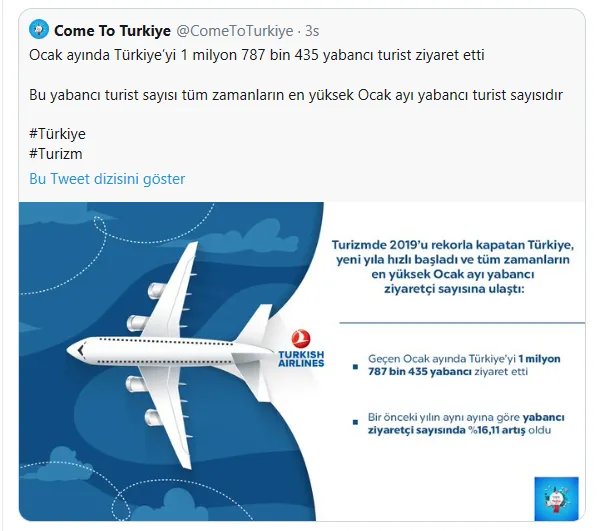 CHP'nin kara propagandası elinde patladı! Ocak ayında yabancı turist rekoru!-1