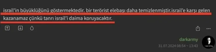 Lağım çukuru Ekşi Sözlük yine iş başında! Hamas Lideri Haniye suikastı üzerinden Türkiye'yi hedef aldılar: Bugün İran’a bomba atan yarın Külliye’ye atar-5