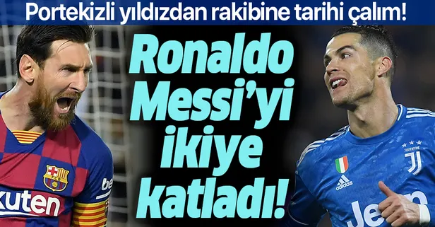 Ronaldo rakibi Messi'yi ikiye katladı!