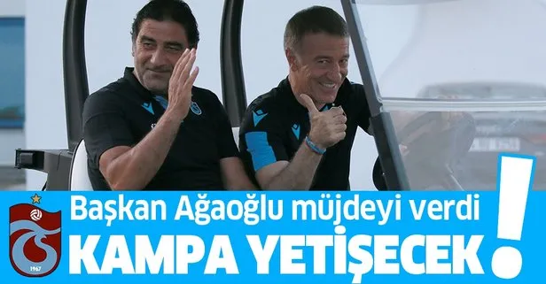 Trabzonspor Başkanı Ağaoğlu’ndan taraftara müjde: Forvet ve stoper kampa yetişecek