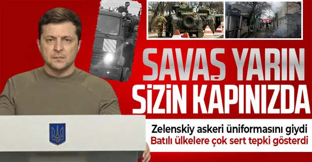 Ukrayna Devlet Başkanı Zelenskiy'den Batılı ülkelere tepki: "Bugün bize yardım etmezseniz, savaş yarın sizin kapınızda"