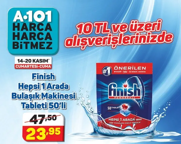 Finish Quantum Bulasik Makinesi Tableti 30 Lu A101