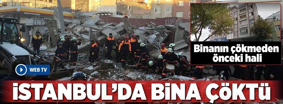 İstanbul Zeytinburnu'nda bina çöktü!