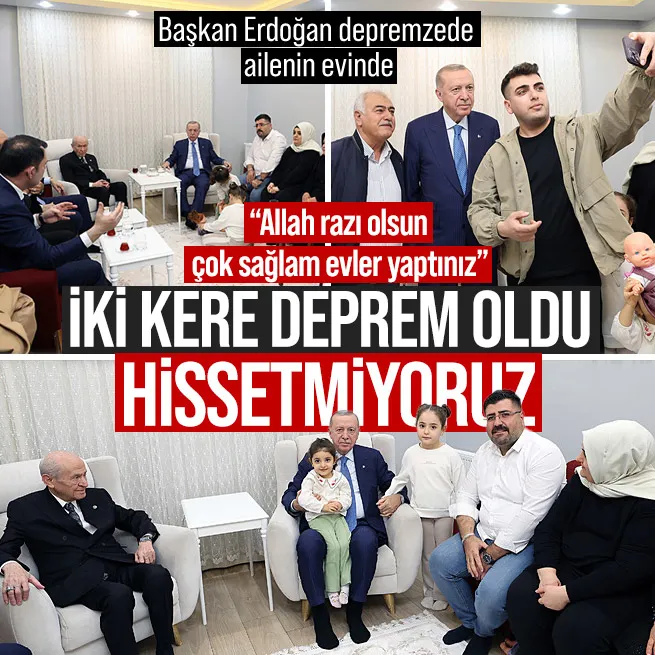 Başkan Erdoğan Hatay’da depremzede ailenin hayalini gerçekleştirdi