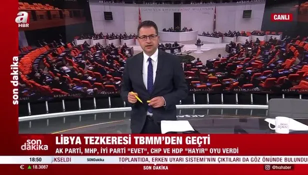 Libya teskeresi TBMM’den geçti! AK Parti, MHP, İYİ Parti ‘’Evet’’, CHP ve HDP ‘’Hayır’’ oyu verdi