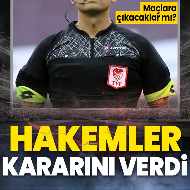 TFF Başkanı Mehmet Büyükekşi ile görüşen hakemler maça çıkma kararı aldı