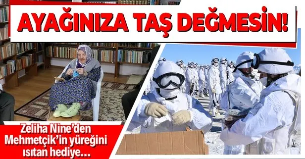 Zeliha Nine’den Mehmetçik’in yüreğini ısıtan hediye!