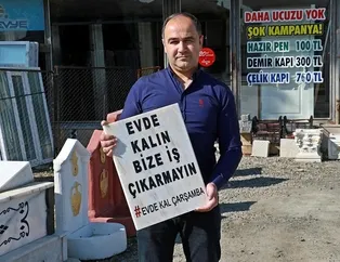 Mezar taşıyla çağrı yaptı