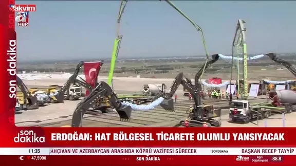 Başkan Erdoğan: Kars-Dilucu hattı kalkınma hattıdır