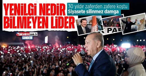 30 yıldır her zaferin sahibi: Başkan Recep Tayyip Erdoğan ezip geçiyor