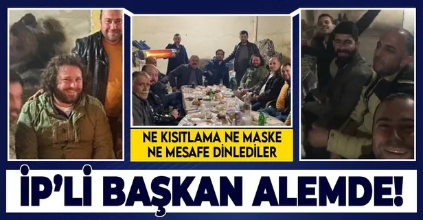 İYİ Partili Aytekin Kaya'dan kısıtlamada maskesiz sosyal mesafesiz kutlama!