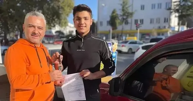 Ticari aracı cep telefonu ile takas yaptı!