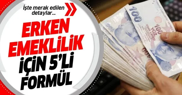 Erken emeklilik için 5 formül