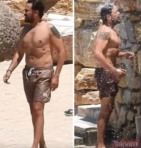Sen misin fizik şov yapan! Emre Altuğ 12 kilo verdi plajda ceylan gibi gezdi! Eski eşi Çağla Şıkel kadar etkili olmasa da... - 5