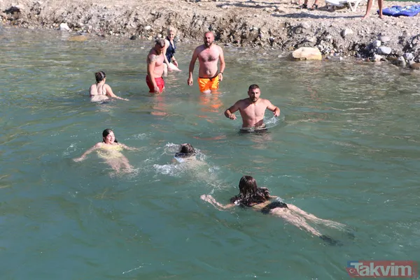 Tunceli'de 40 derece sıcaktan bunalanlar Munzur ve Pülümür çaylarında serinledi - 9