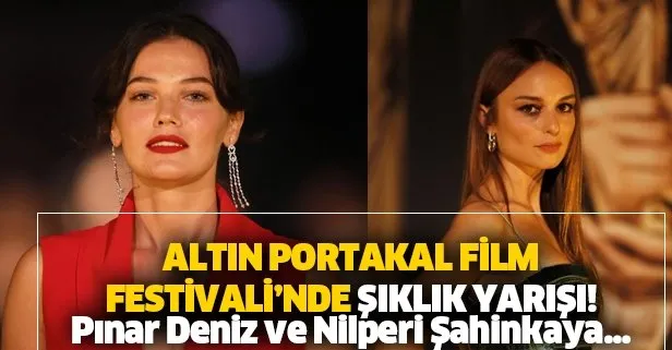 Altın Portakal’da ’kırmızı halı’ şıklığı! Pınar Deniz ve Nilperi Şahinkaya’nın güzelliği geceye damga vurdu...