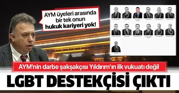 Hukuk kariyeri olmayan AYM Üyesi Engin Yıldırım’ın LGBT destekçisi olduğu ortaya çıktı!