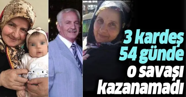 Rize Çayeli’de 3 kardeşi 54 günde koronavirüs nedeniyle peş peşe hayatlarını kaybetti