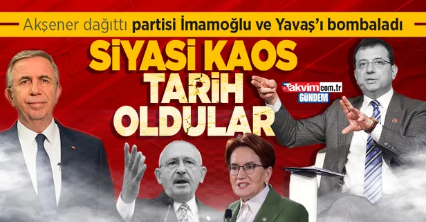 İyi Partililer İmamoğlu ve Yavaş'ı bombaladı: "Tarih yazmak yerine tarih olmayı tercih ettiler"