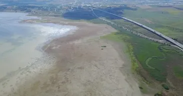 Büyükçekmecede sular çekilince ortaya çıktı! Bizanstan kalma tam 1500 yıllık...