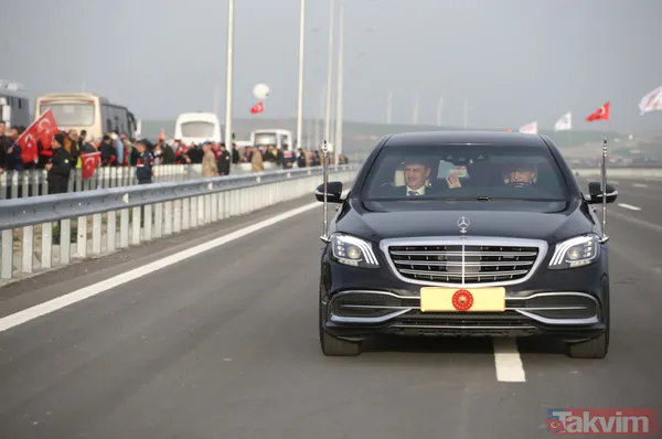 Başkan Erdoğan kurdeleyi kesip direksiyon başına geçti! Kuzey Marmara Otoyolu Kınalı-Odayeri Kesimi açıldı - 12