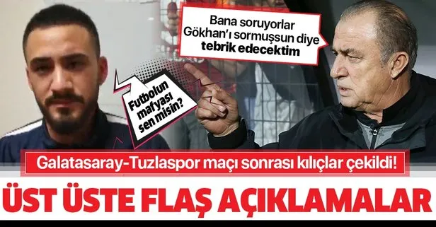 Galatasaray - Tuzlaspor maçı sonrası kılıçlar çekildi! Fatih Terim ve Gökhan Çıra...
