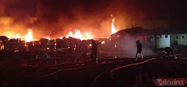 Alev alev! Düzce'de mobilya fabrikasında yangın... - 20