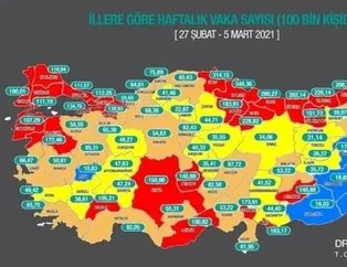 İllere göre korona risk haritası güncellendi! İstanbul Ankara İzmir Konya Sakarya hangi renk?