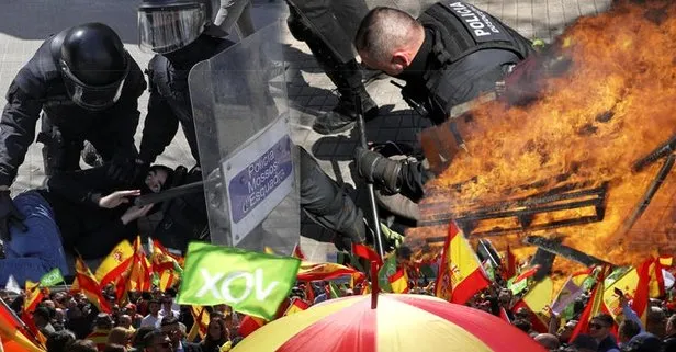 Barselona’da ayrılıkçı gruplar polisle çatıştı