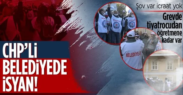 CHP’li Bakırköy belediyesinde isyan var! Zam alamayan işçiler belediye önündeki grevlerinin 4. gününde!