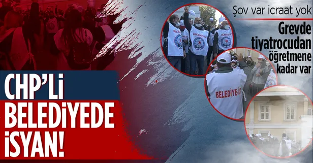 CHP'li Bakırköy belediyesinde isyan var! Zam alamayan işçiler belediye önündeki grevlerinin 4. gününde!