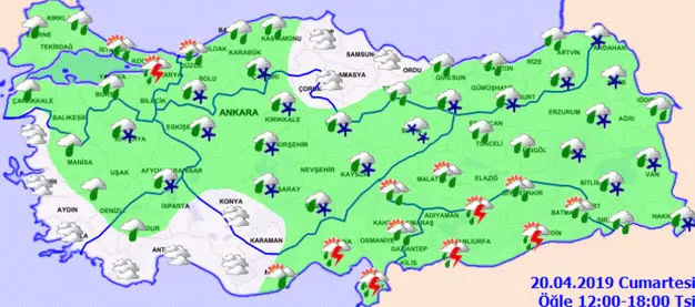 20 Nisan il il hava durumu raporu nasıl olacak?-2