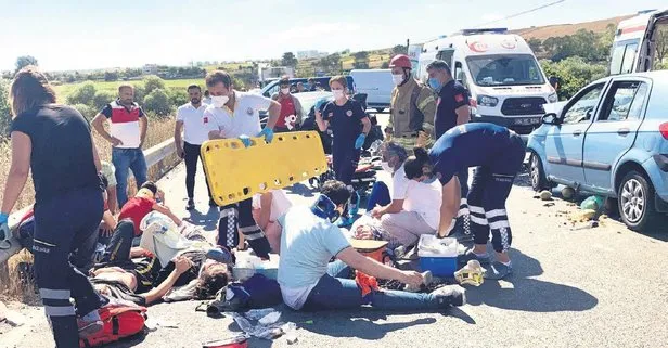 İstanbul Arnavutköy’de can pazarı! İki otomobil kafa kafaya çarpıştı: 8 yaralı