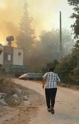 Son dakika: Osmaniye'de orman yangını! Evler boşaltıldı