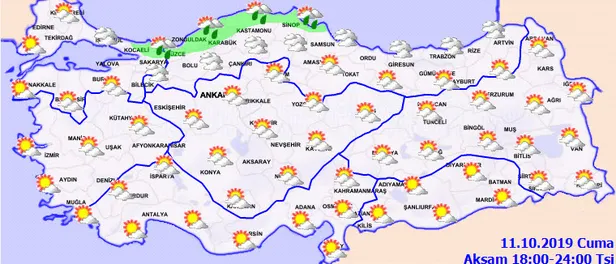 Son dakika: Meteoroloji'den sağanak yağış uyarısı-2