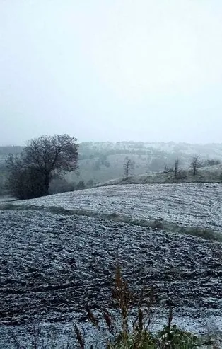 Balıkesir'e yılın ilk karı düştü!