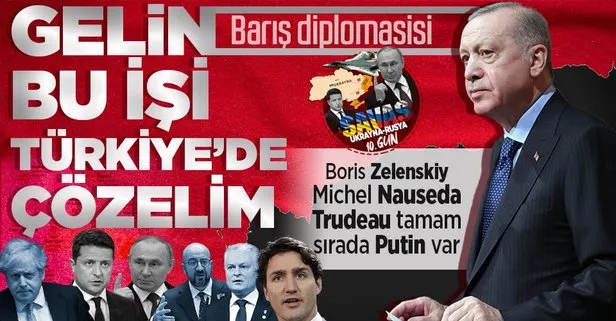 Başkan Erdoğan’dan Ukrayna diplomasisi!