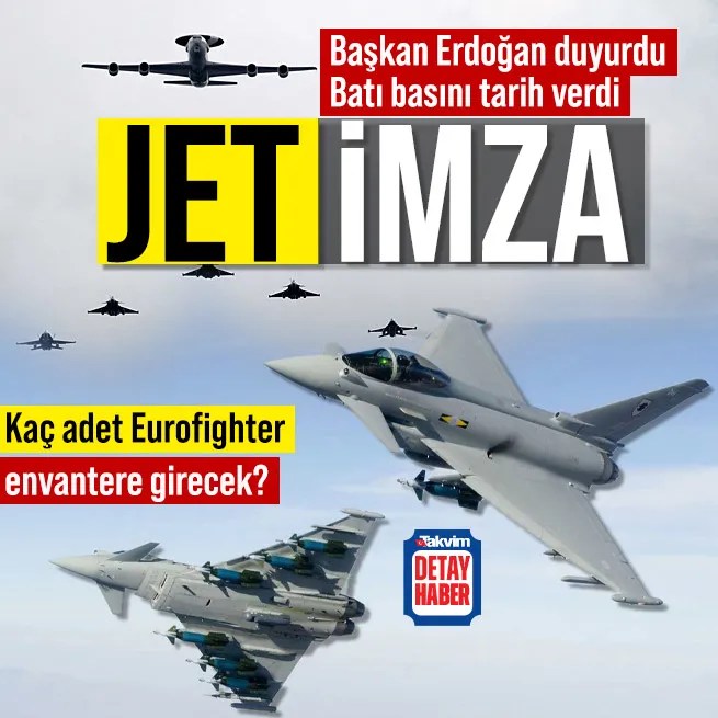 Wall Street Journal bu hafta dedi! Türkiye’den milyarlarca dolarlık Eurofighter anlaşması iddiası | Başkan Erdoğan da müjdeledi