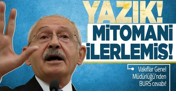 CHP Genel Başkanı Kemal Kılıçdaroğlu’nun burs yalanına Vakıflar Genel Müdürlüğü’nden net yanıt!